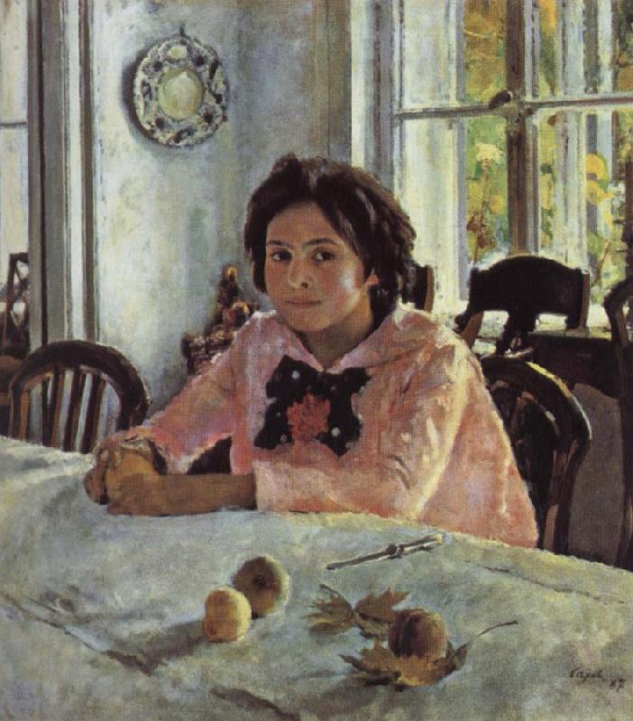 Valentin Serov Girl awith Peaches Germany oil painting art